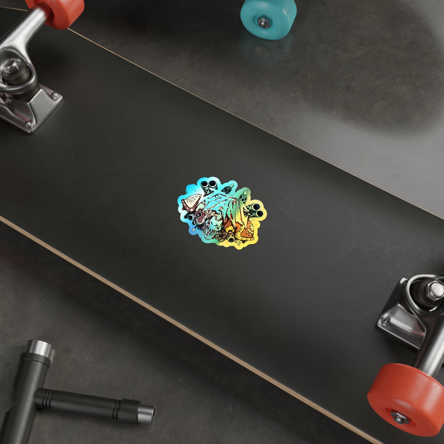Heavy Metal Titan Holo Sticker