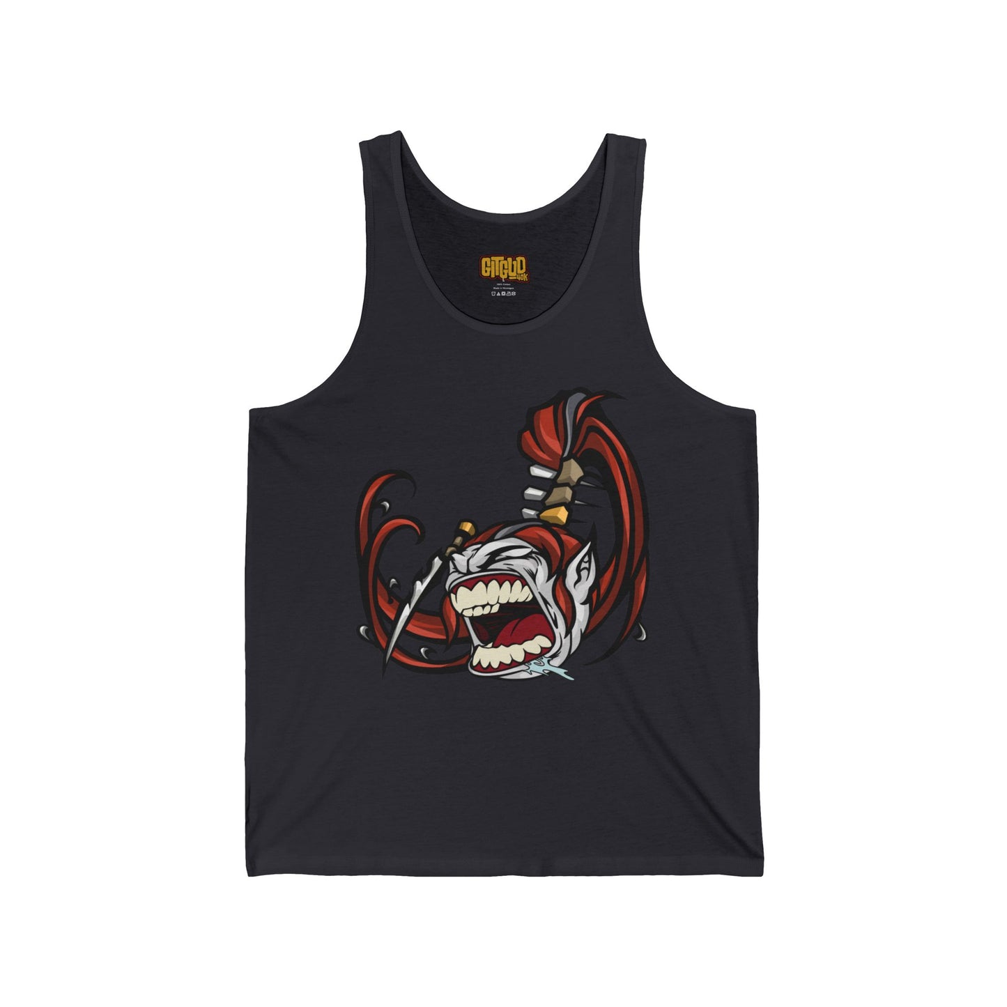 Fabulous Spikey Hair Warrior Tank for Tabletop RPG and Wargaming
