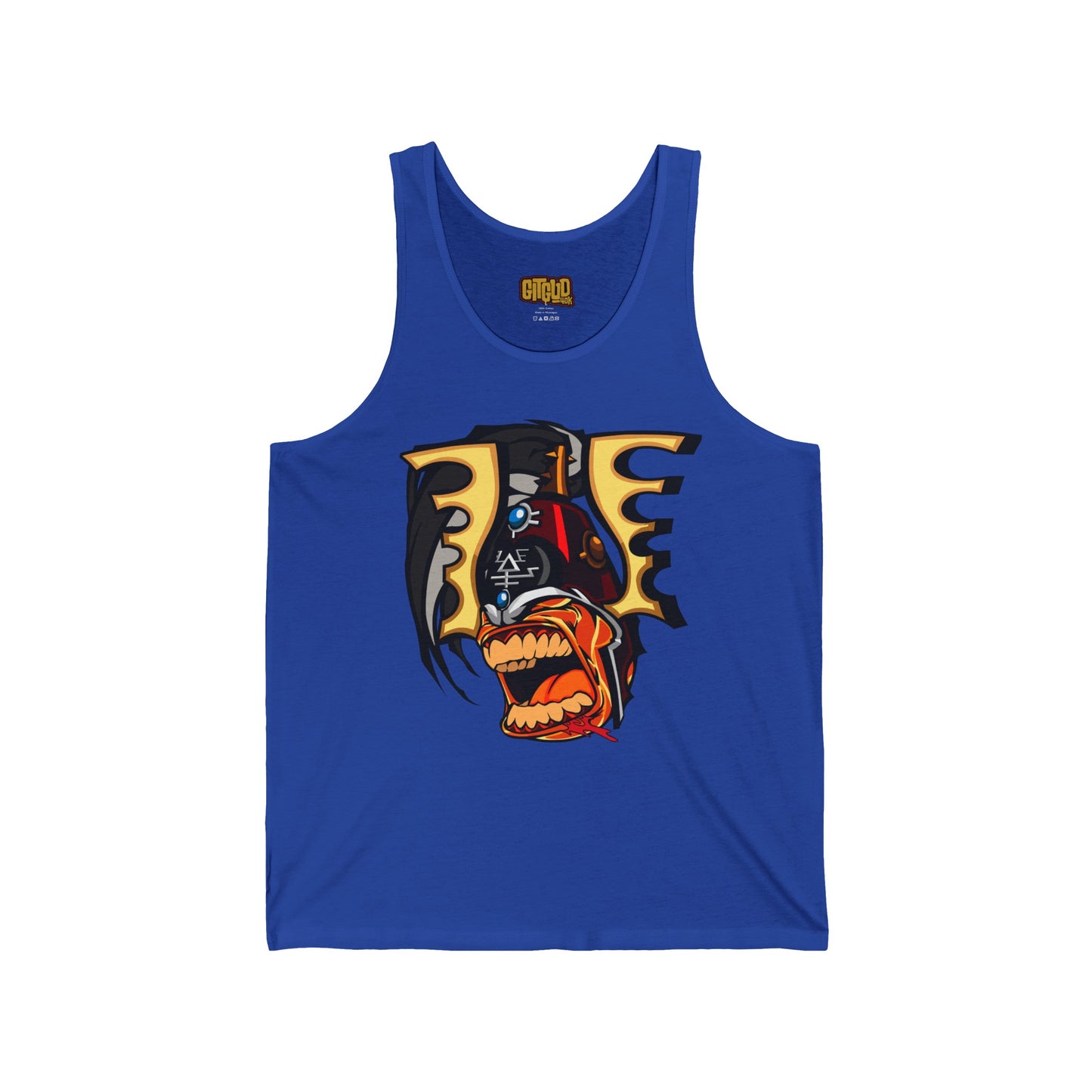 Angry Space Elf God LFG Tank Top for Tabletop RPG and Wargaming