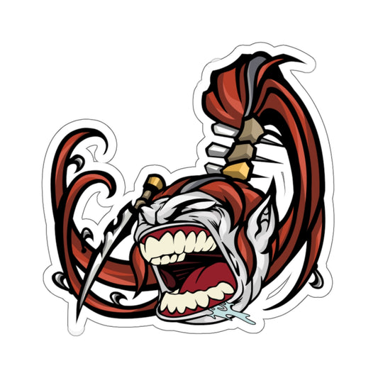 Fabulous Spikey Hair Warrior Sticker