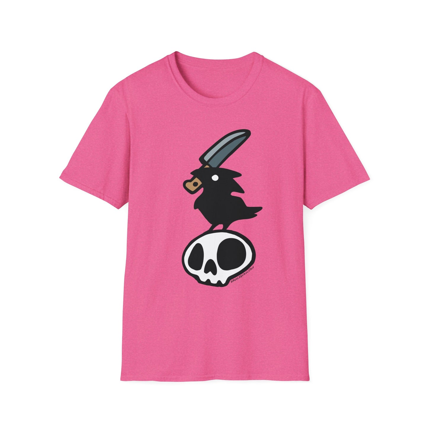 Stabby Crow on a Skull Shirt