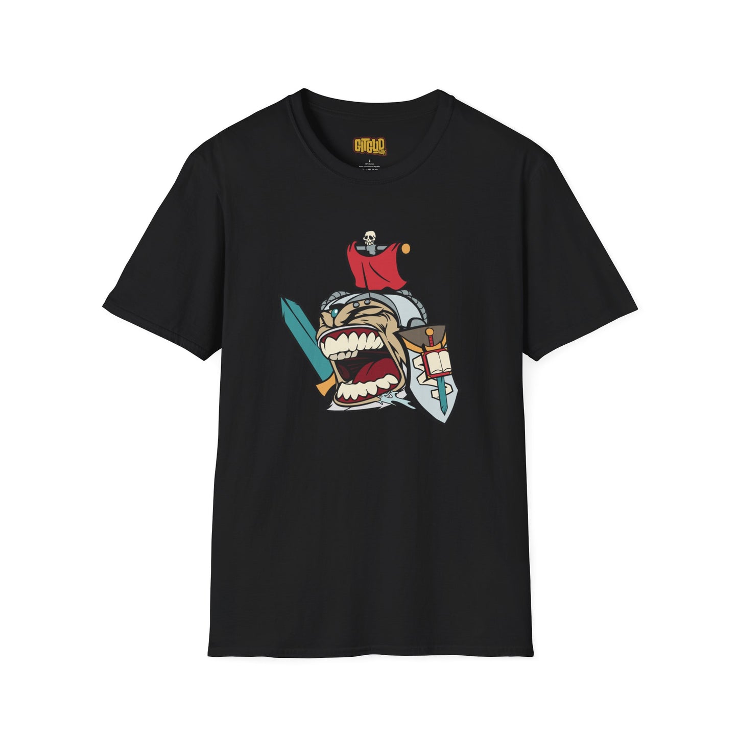 Angry Space Templar Leader LFG T-Shirt for Tabletop RPG and Wargaming