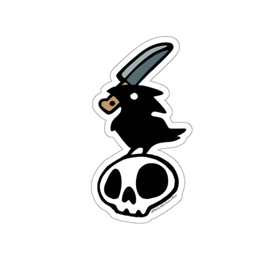 Stabby Crow on Skull