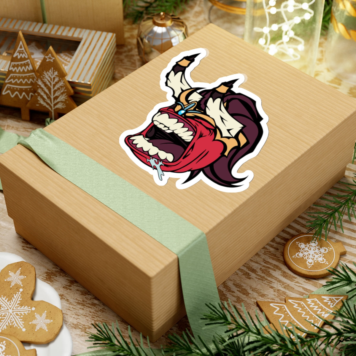 Magic Giant Horns Dude LFG Sticker for Tabletop RPG and Wargaming