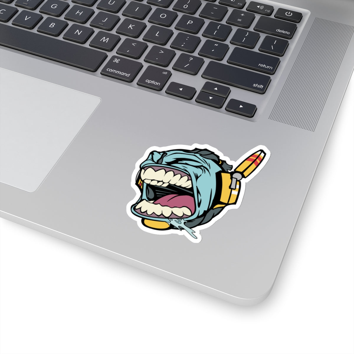 Blue Space Dude LFG Sticker - Cool Blue Warrior Decal