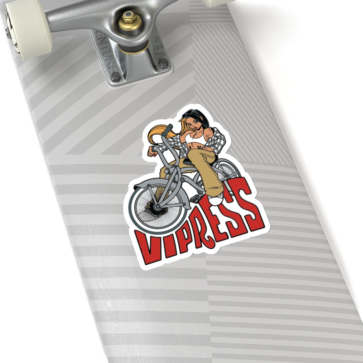Vipress On A Bikeress Sticker
