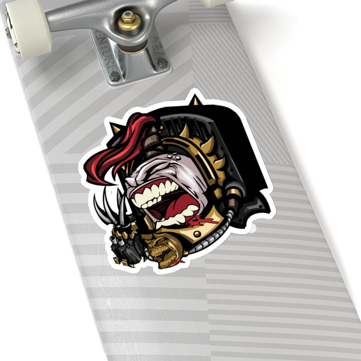 Heavy Metal Backpack Guy Sticker