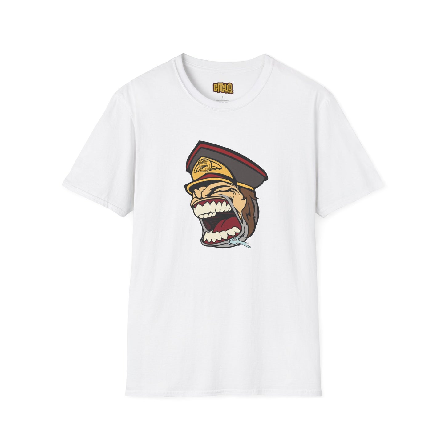 Angry Space Army Officer Dude LFG T-Shirt for Tabletop RPG and Wargaming