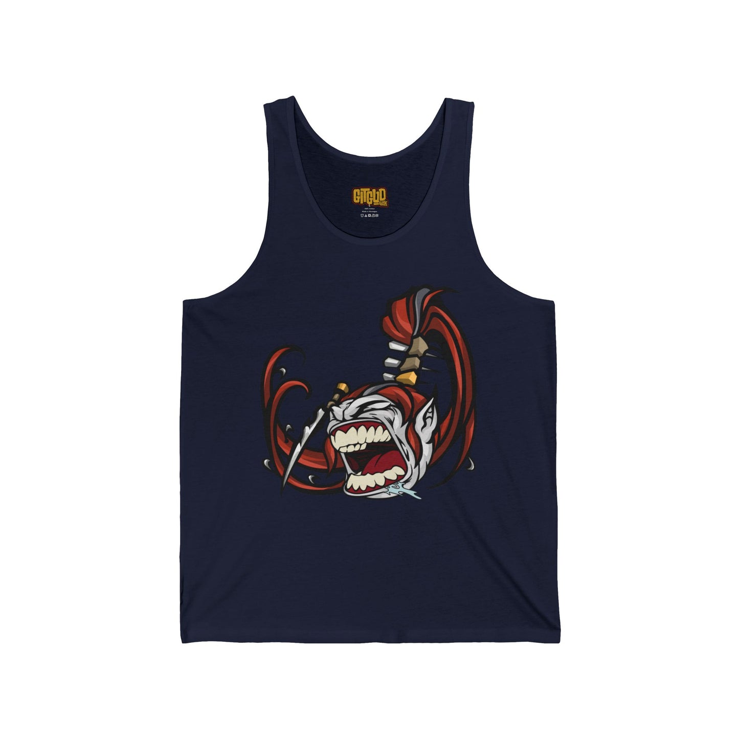 Fabulous Spikey Hair Warrior Tank for Tabletop RPG and Wargaming