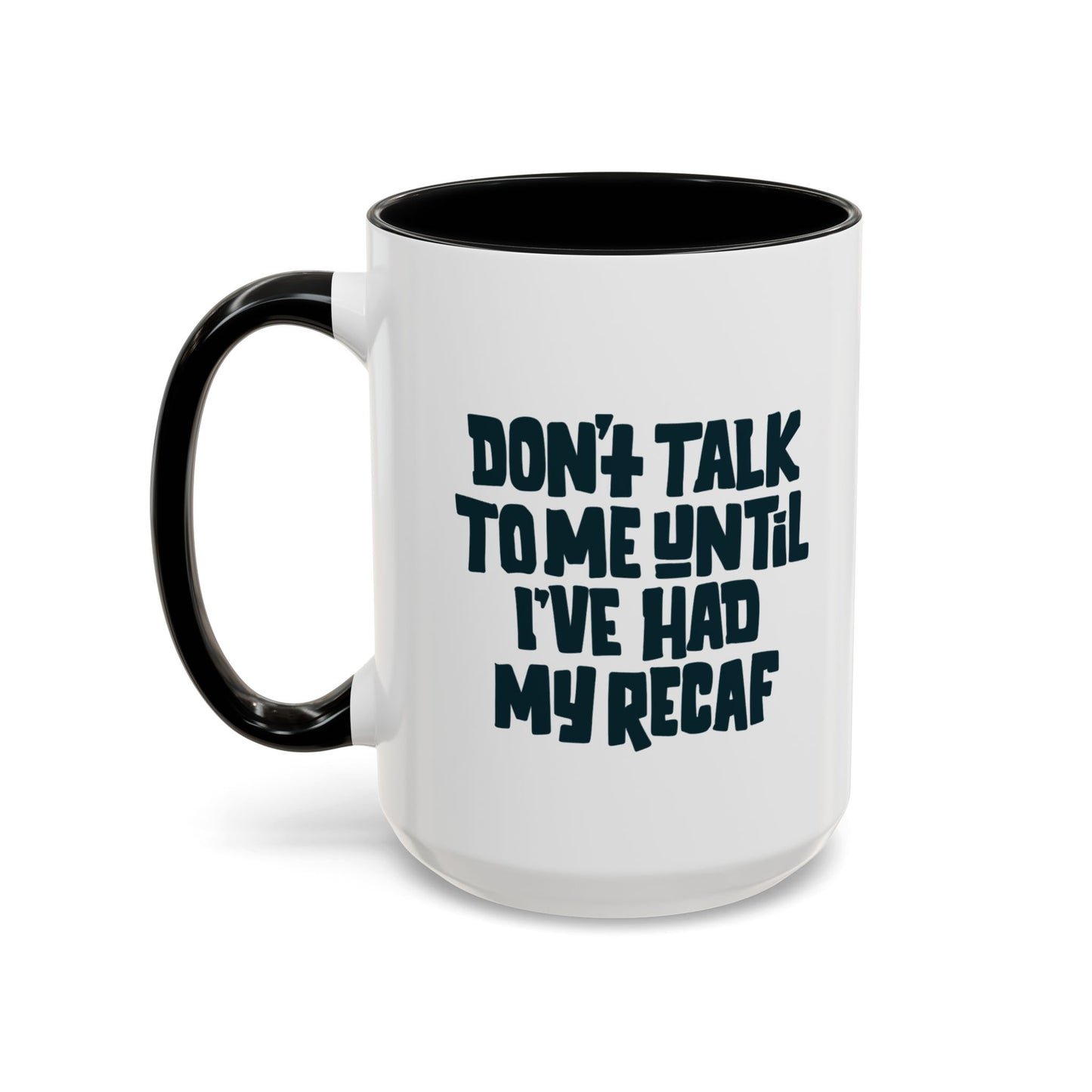 Dark Recaf Coffee Mug - Stylish 11 & 15oz Coffee Cup