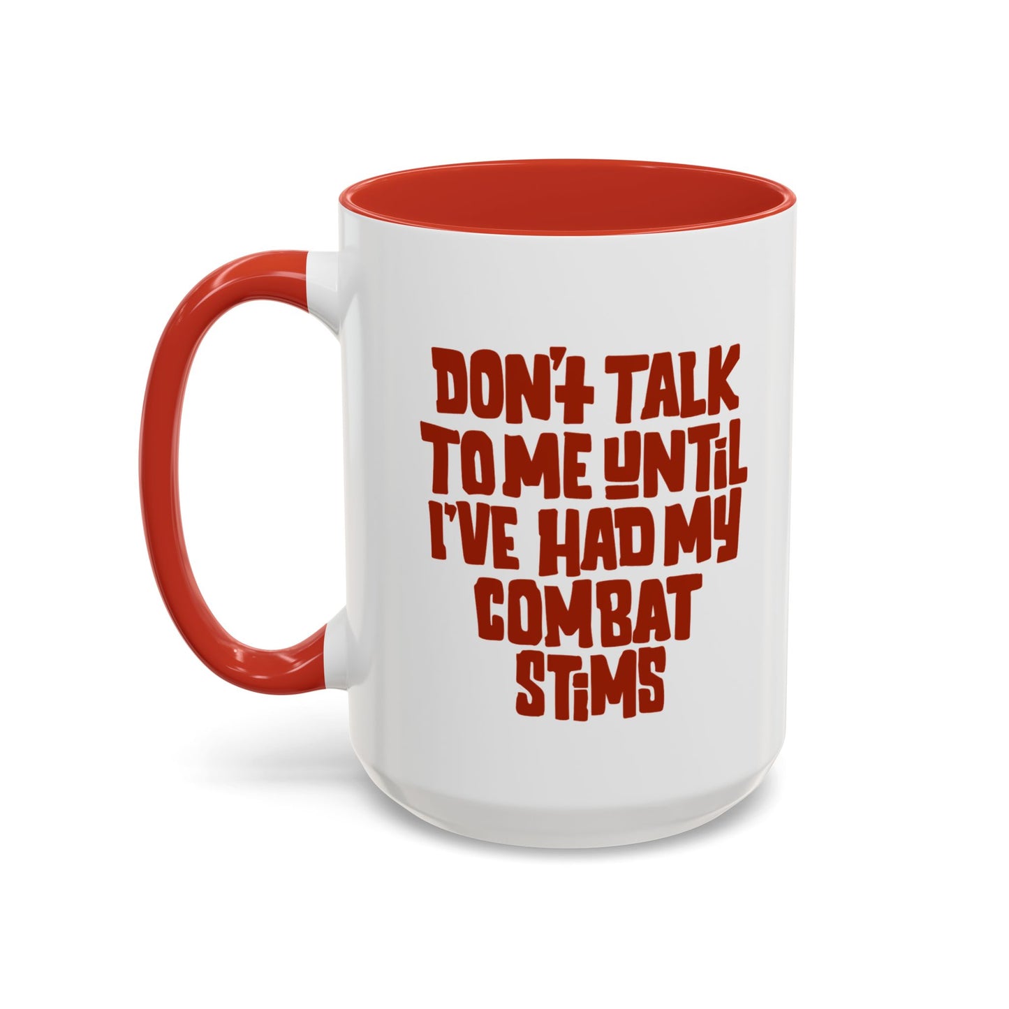 Red Combat Stims Coffee Mug - Stylish 11 & 15oz Coffee Cup