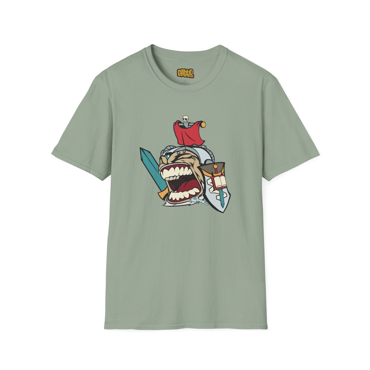 Angry Space Templar Leader LFG T-Shirt for Tabletop RPG and Wargaming