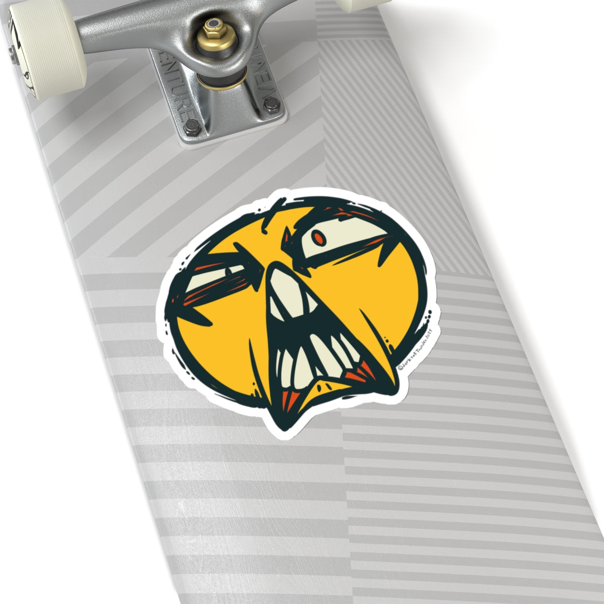 Huh Happy Face Sticker