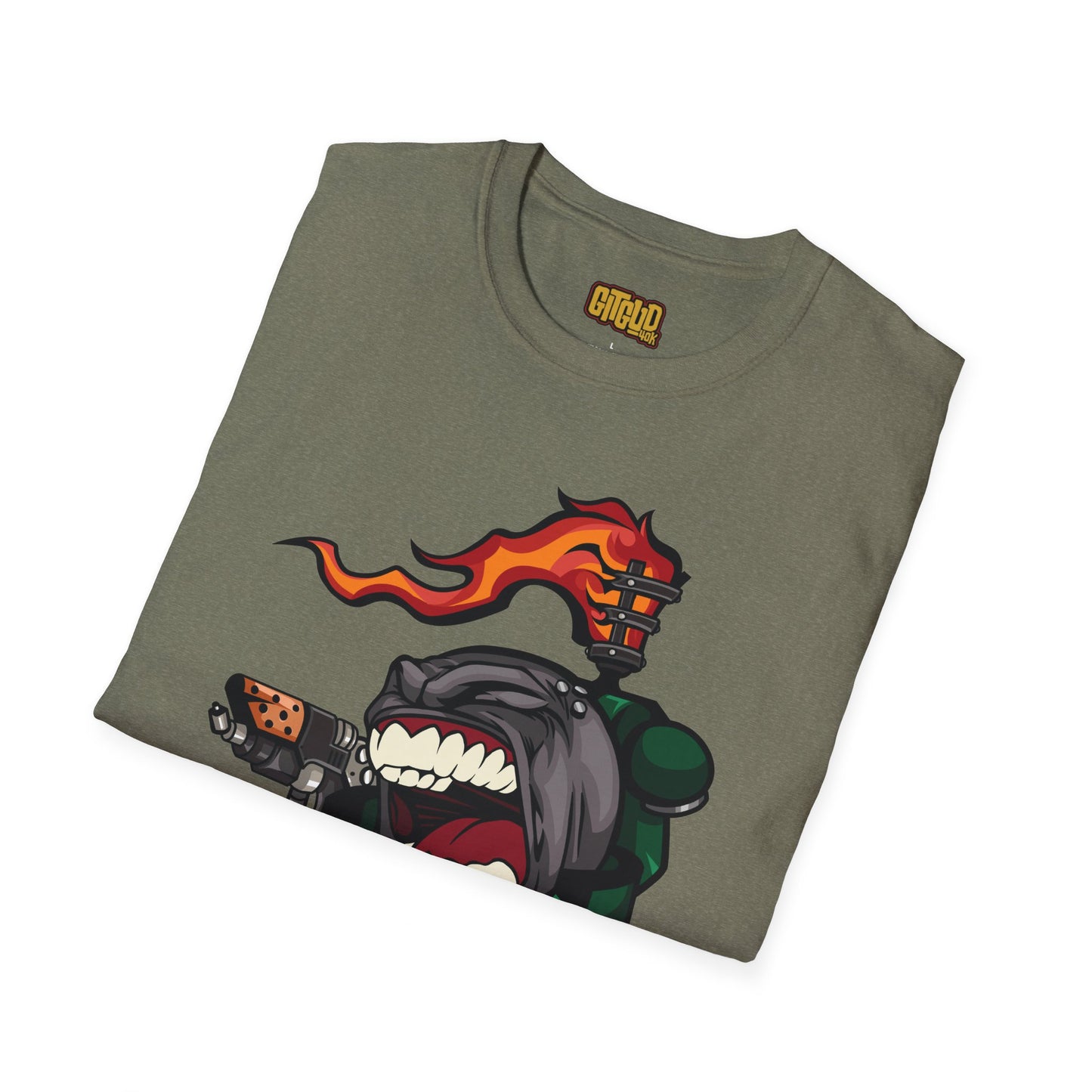 Volcanic Blaze Guy Shirt - Volcano Fire Warrior Tee
