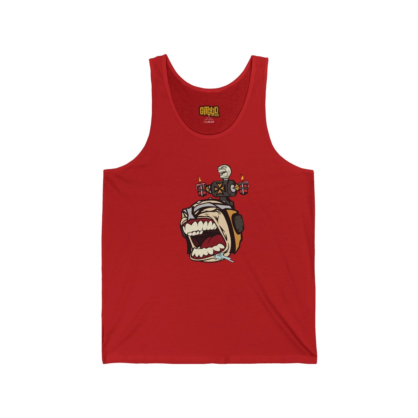 Angry Templar Dude LFG Tank Top for Tabletop RPG and Wargaming
