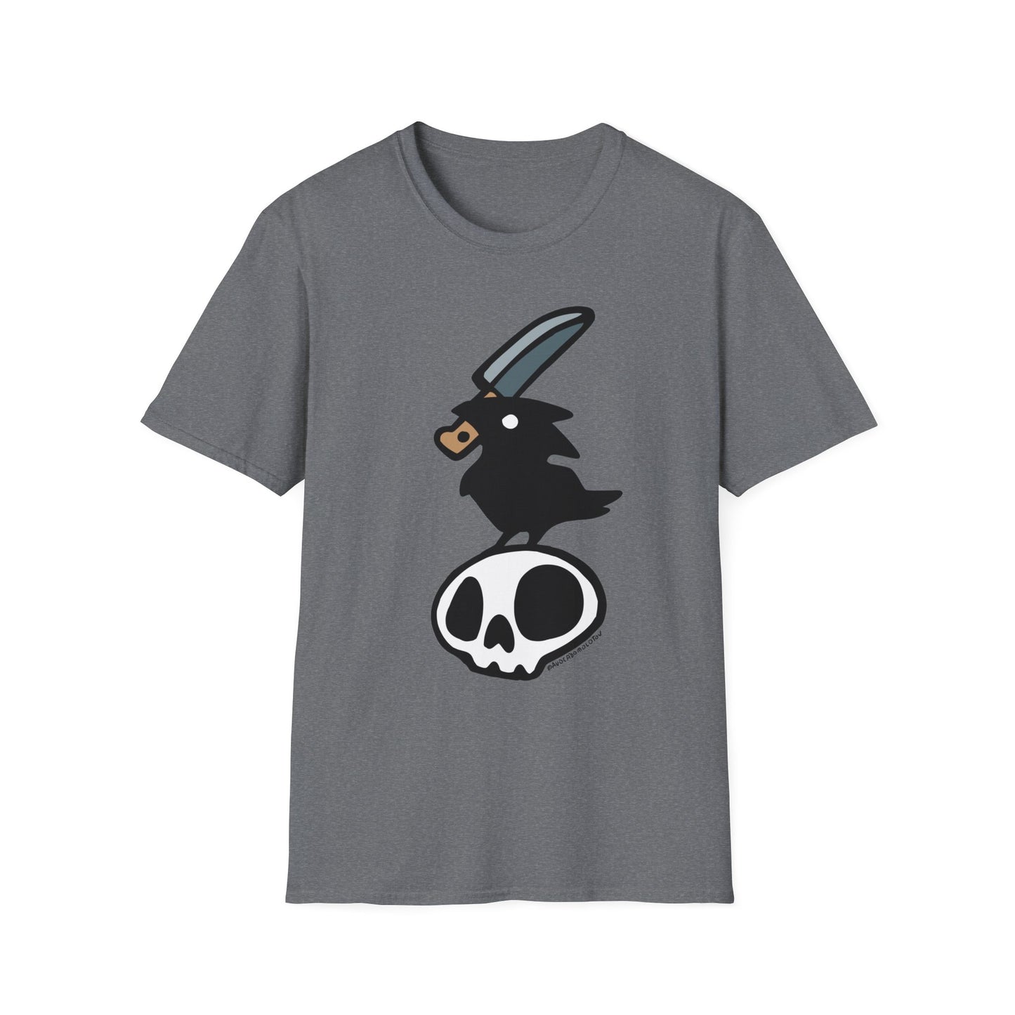 Stabby Crow on a Skull Shirt