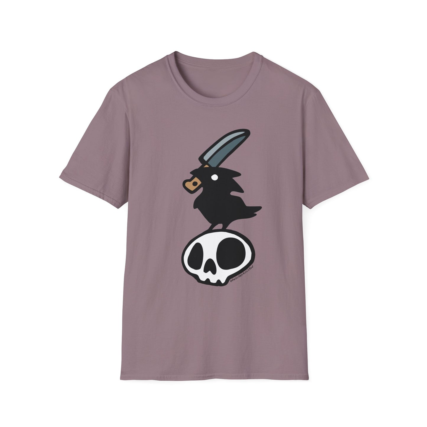 Stabby Crow on a Skull Shirt