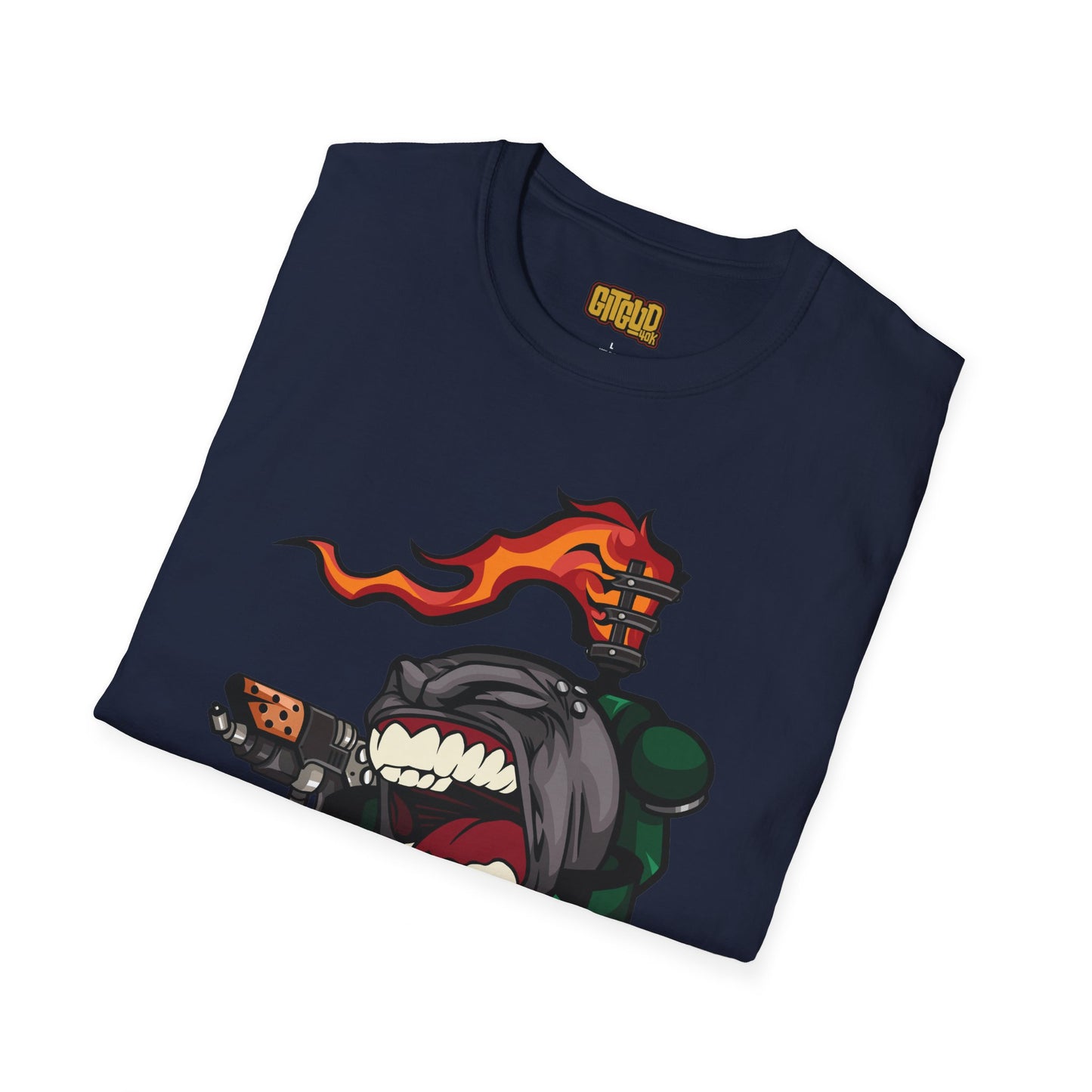 Volcanic Blaze Guy Shirt - Volcano Fire Warrior Tee