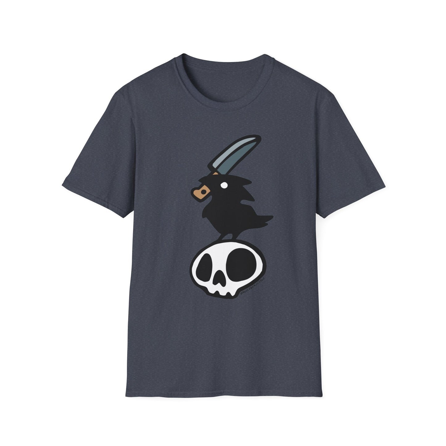 Stabby Crow on a Skull Shirt