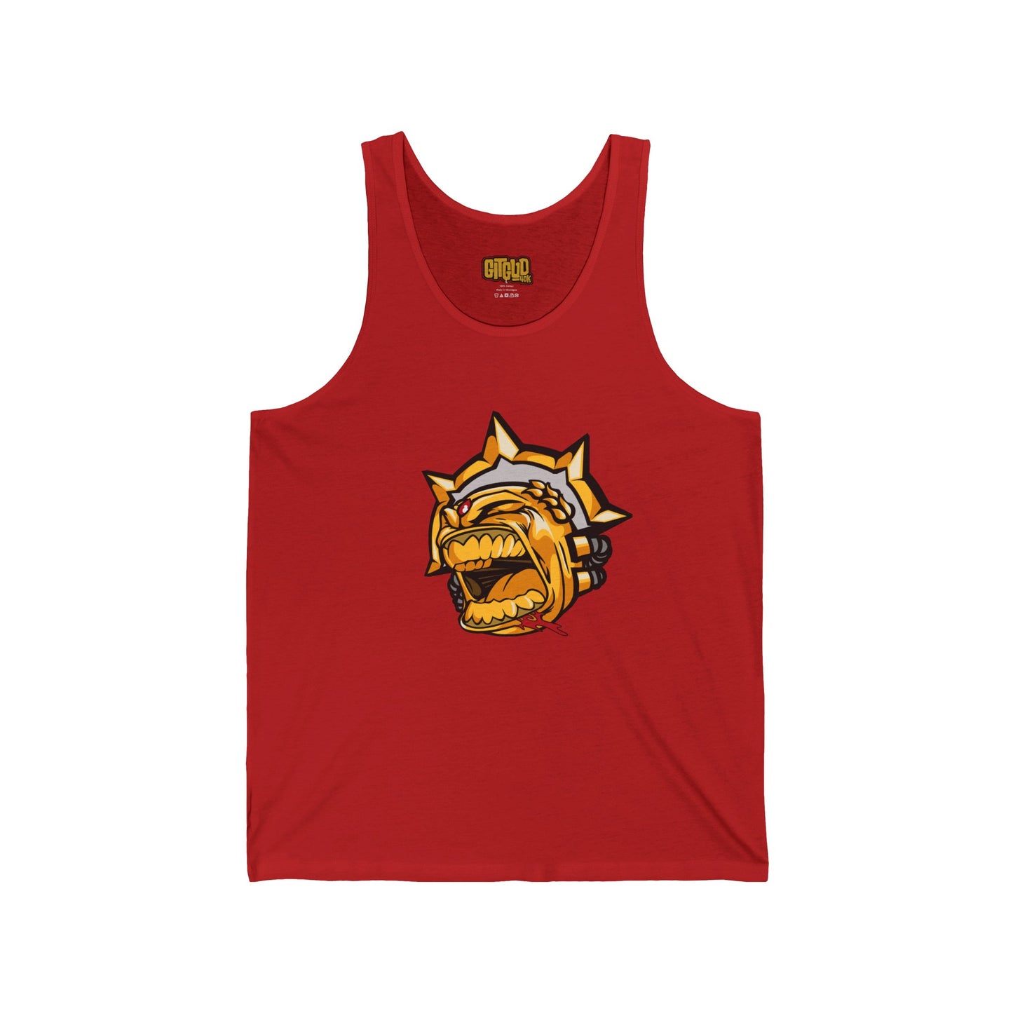 Angry Gold Dude LFG Tank Top - Bold Golden Warrior Sleeveless Tee