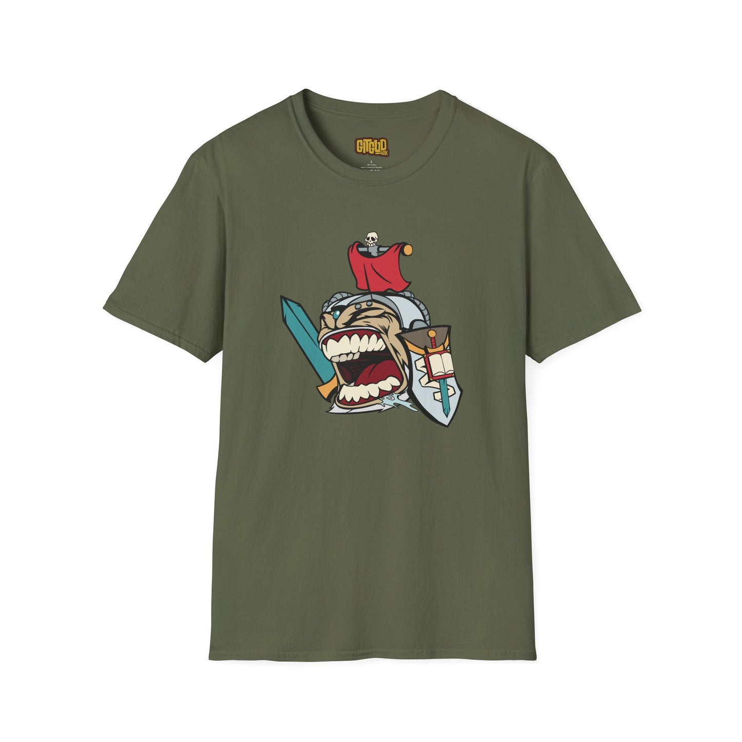 Angry Space Templar Leader LFG T-Shirt for Tabletop RPG and Wargaming