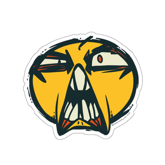 Huh Happy Face Sticker