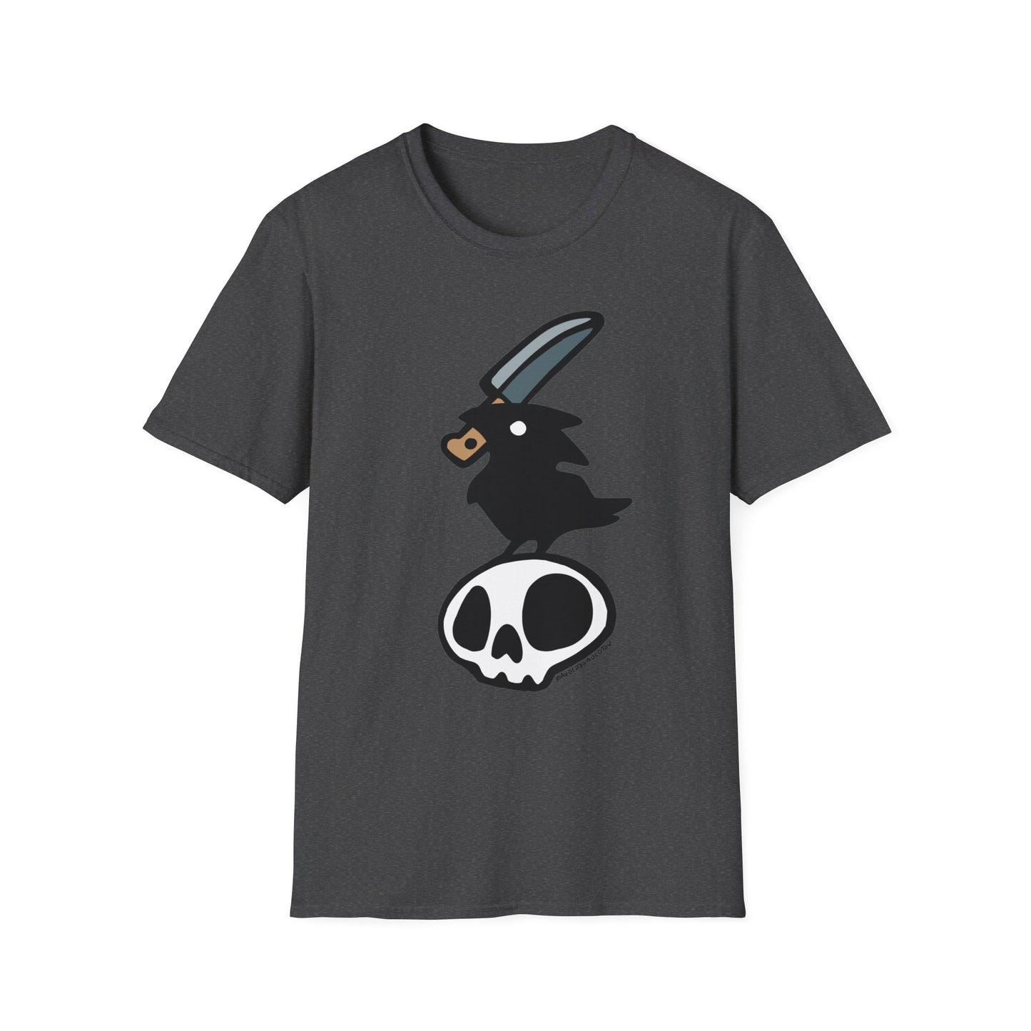 Stabby Crow on a Skull Shirt