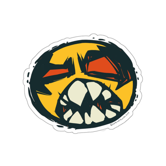 Rawr Happy Face Sticker