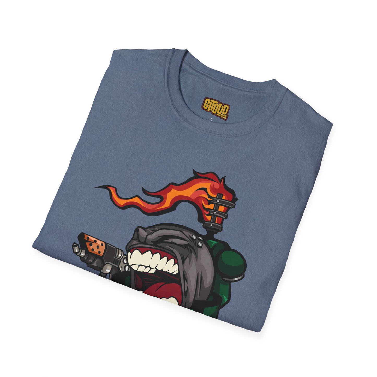 Volcanic Blaze Guy Shirt - Volcano Fire Warrior Tee
