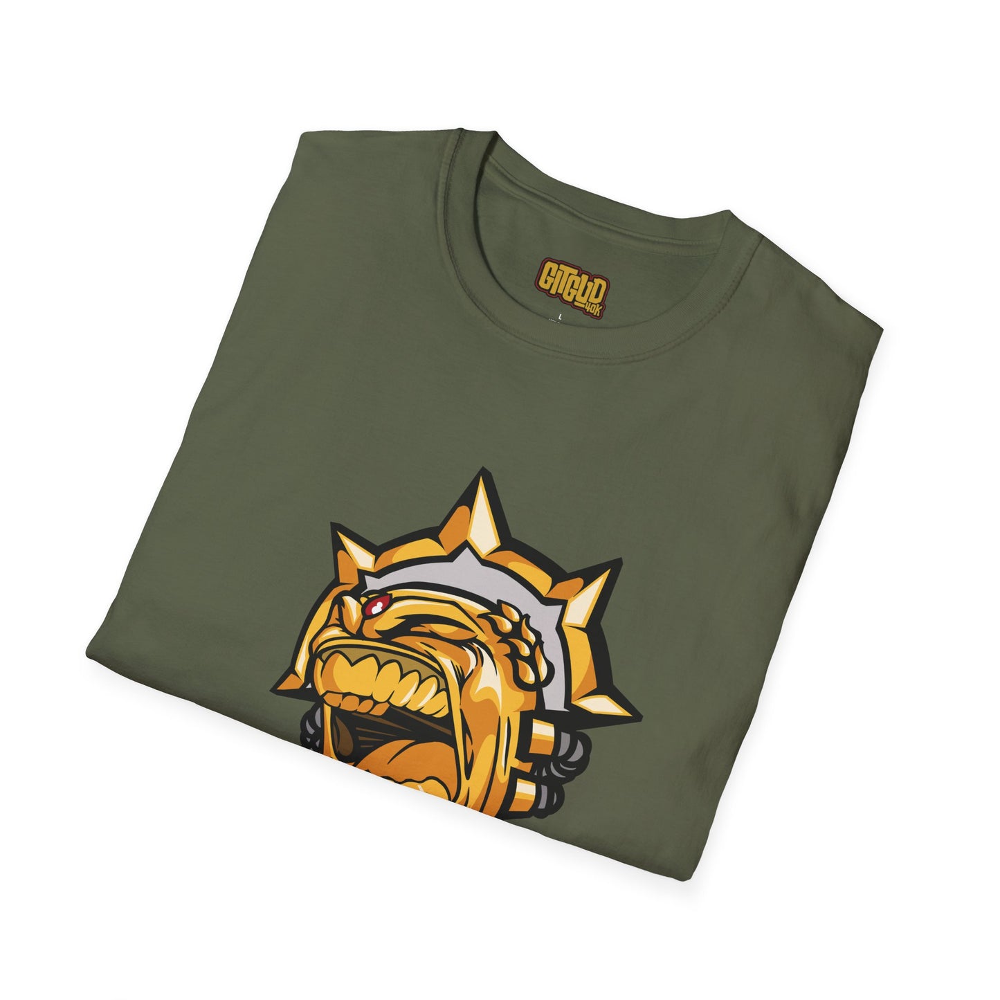 Angry Gold Dude LFG Shirt - Bold Golden Warrior Tee