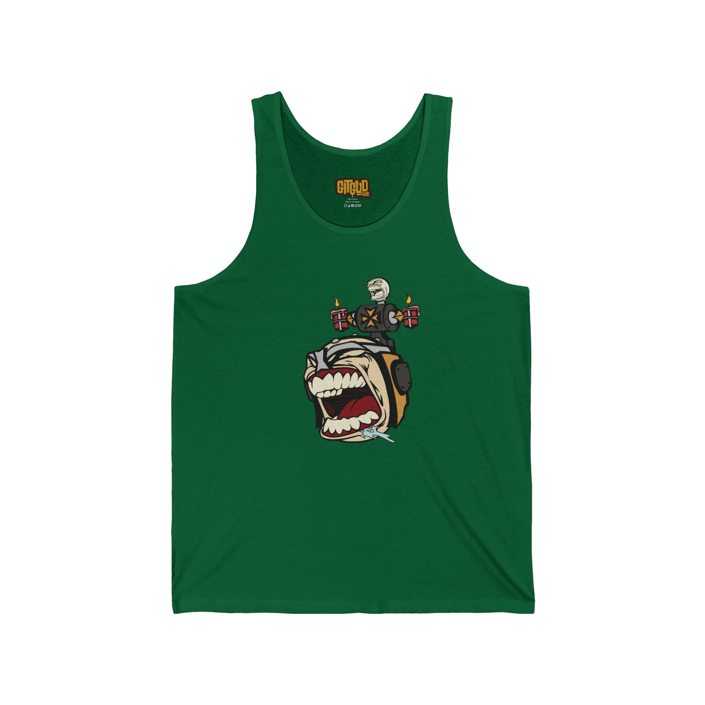 Angry Templar Dude LFG Tank Top for Tabletop RPG and Wargaming
