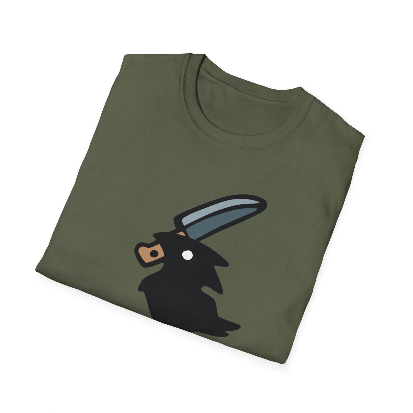Stabby Crow on a Skull Shirt