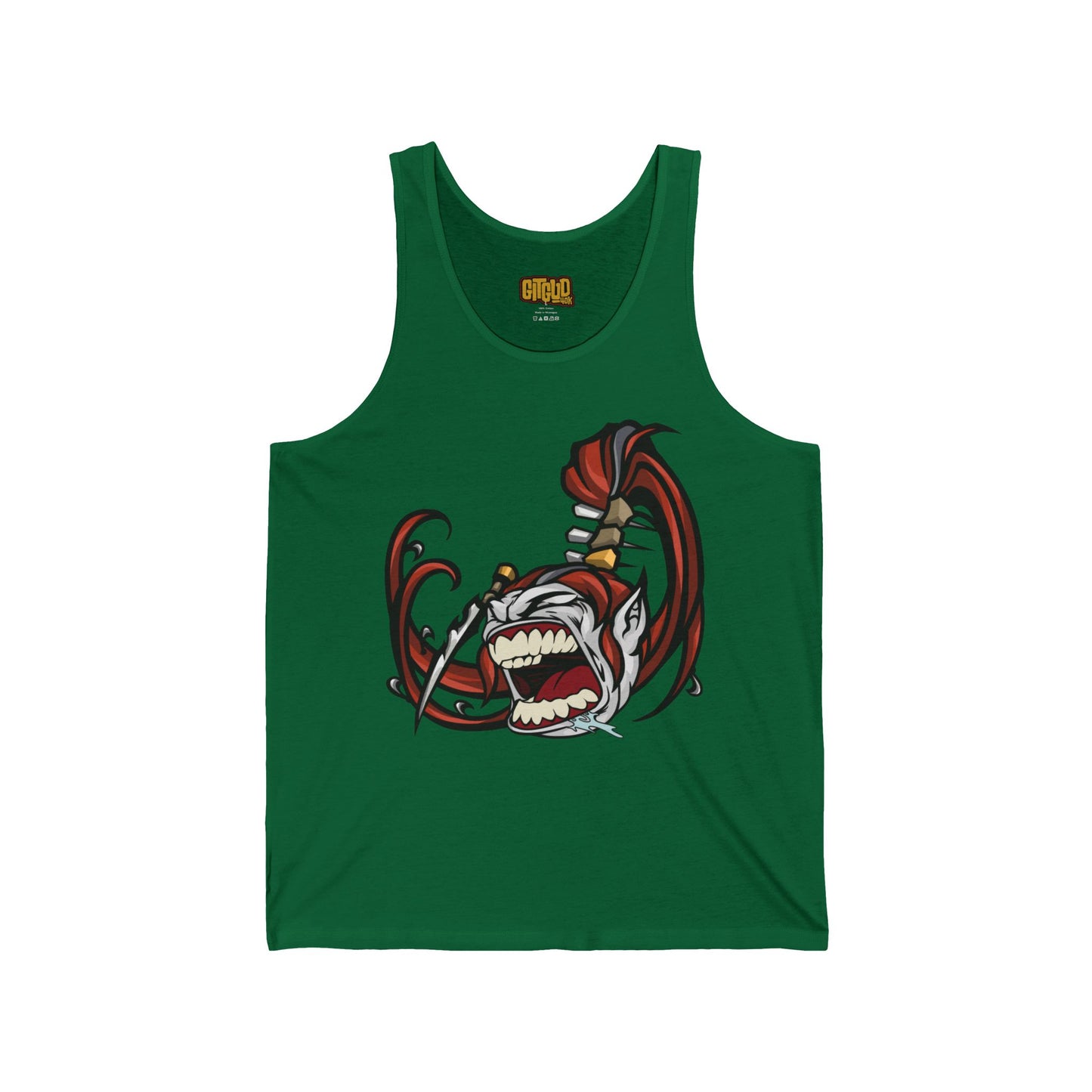 Fabulous Spikey Hair Warrior Tank for Tabletop RPG and Wargaming