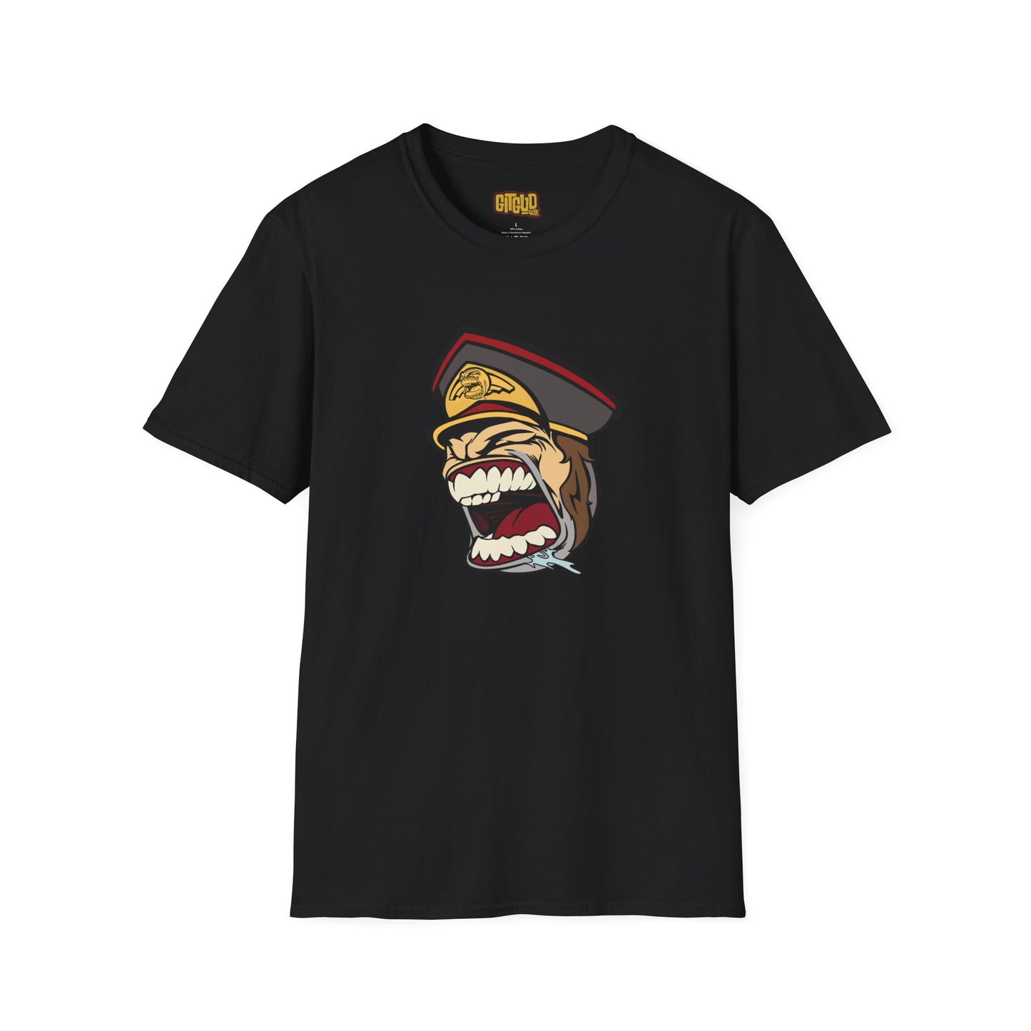 Angry Space Army Officer Dude LFG T-Shirt for Tabletop RPG and Wargaming