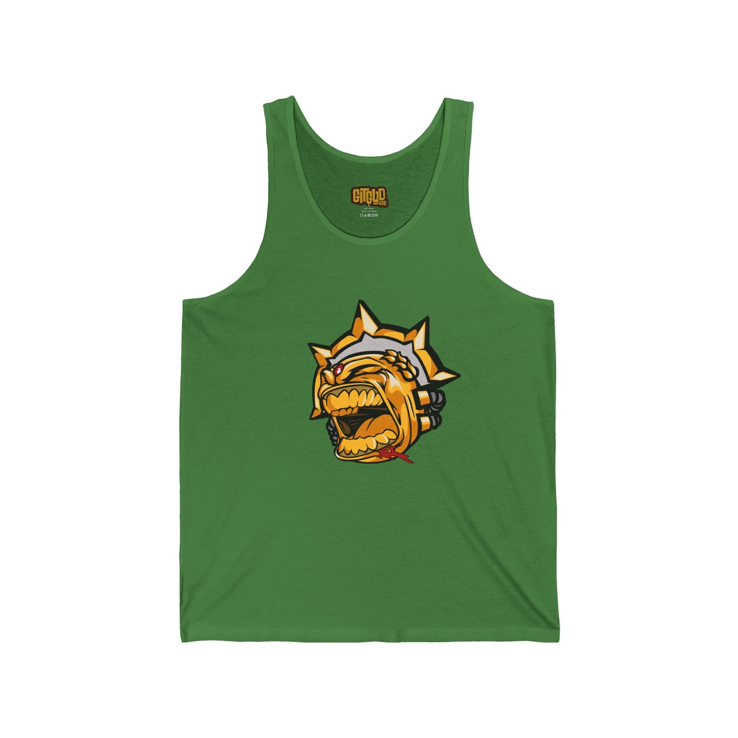 Angry Gold Dude LFG Tank Top - Bold Golden Warrior Sleeveless Tee