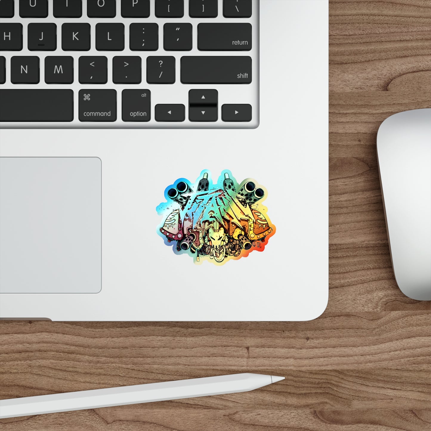 Heavy Metal Titan Holo Sticker