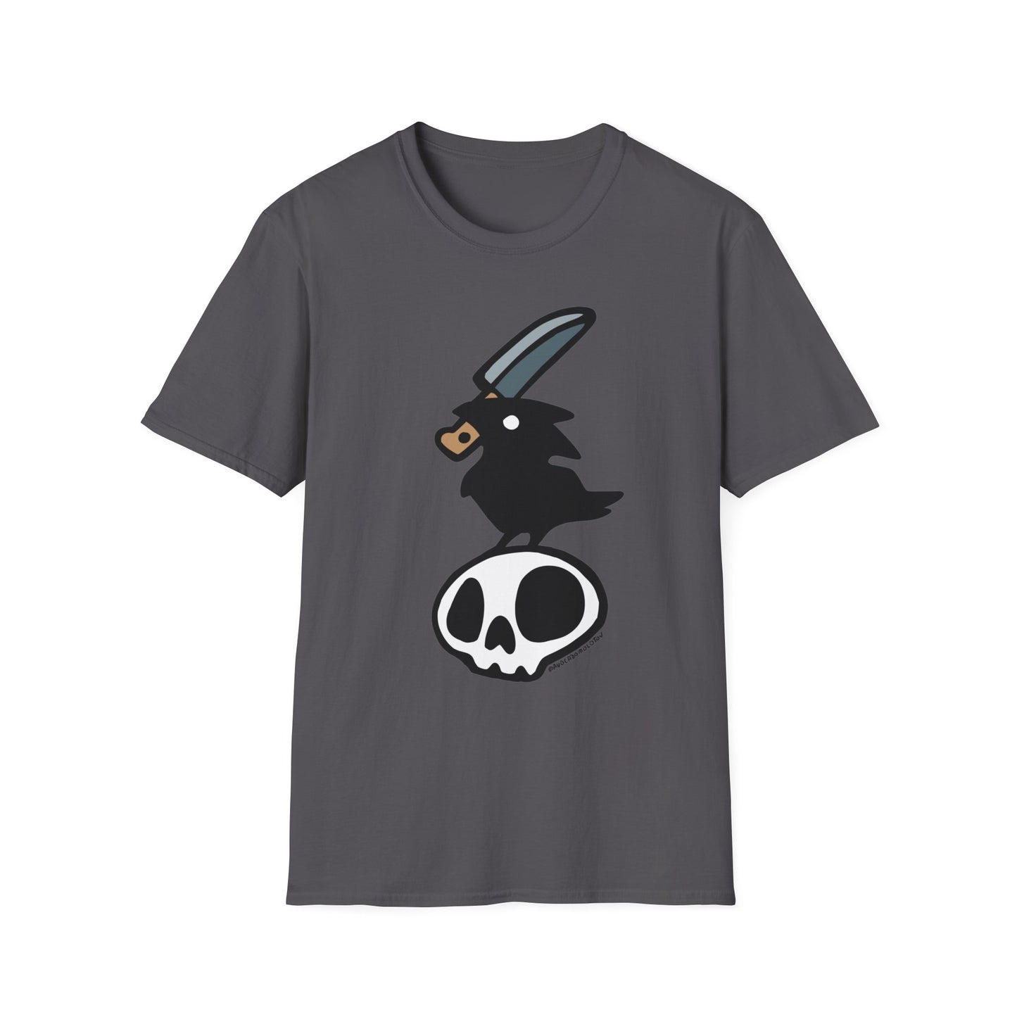 Stabby Crow on a Skull Shirt