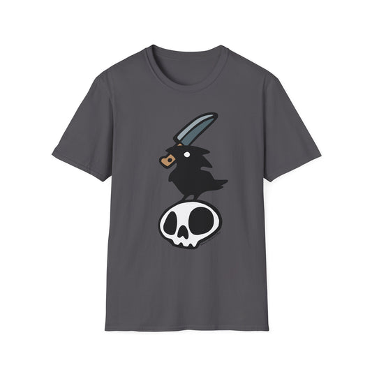 Stabby Crow on a Skull Shirt