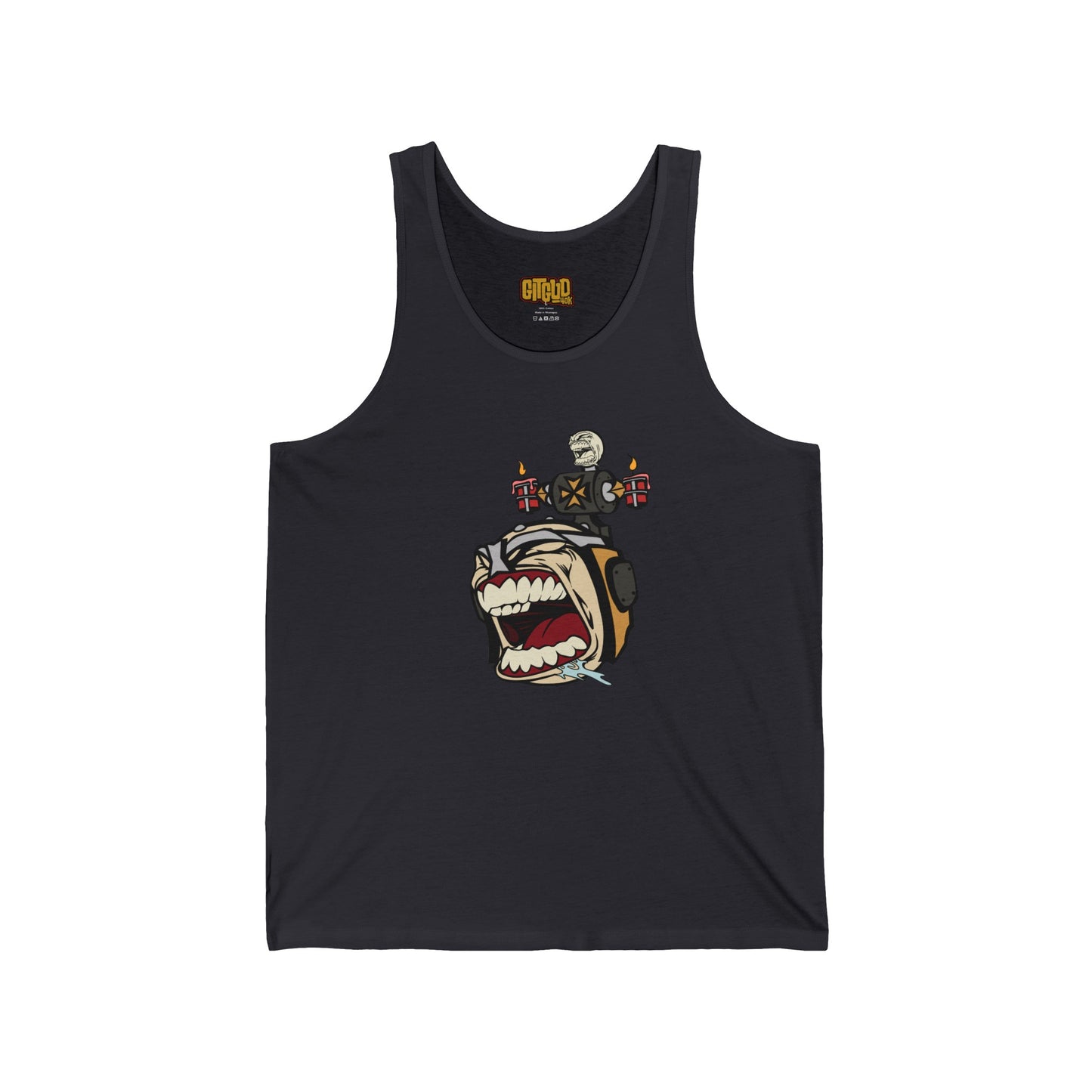 Angry Templar Dude LFG Tank Top for Tabletop RPG and Wargaming