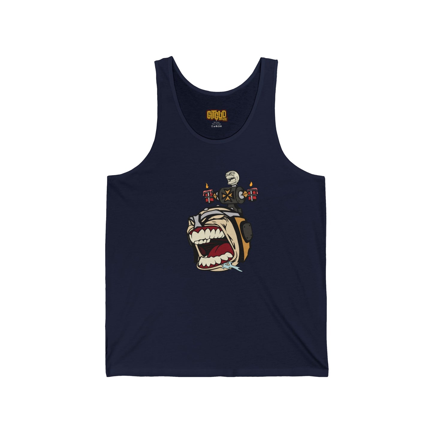 Angry Templar Dude LFG Tank Top for Tabletop RPG and Wargaming
