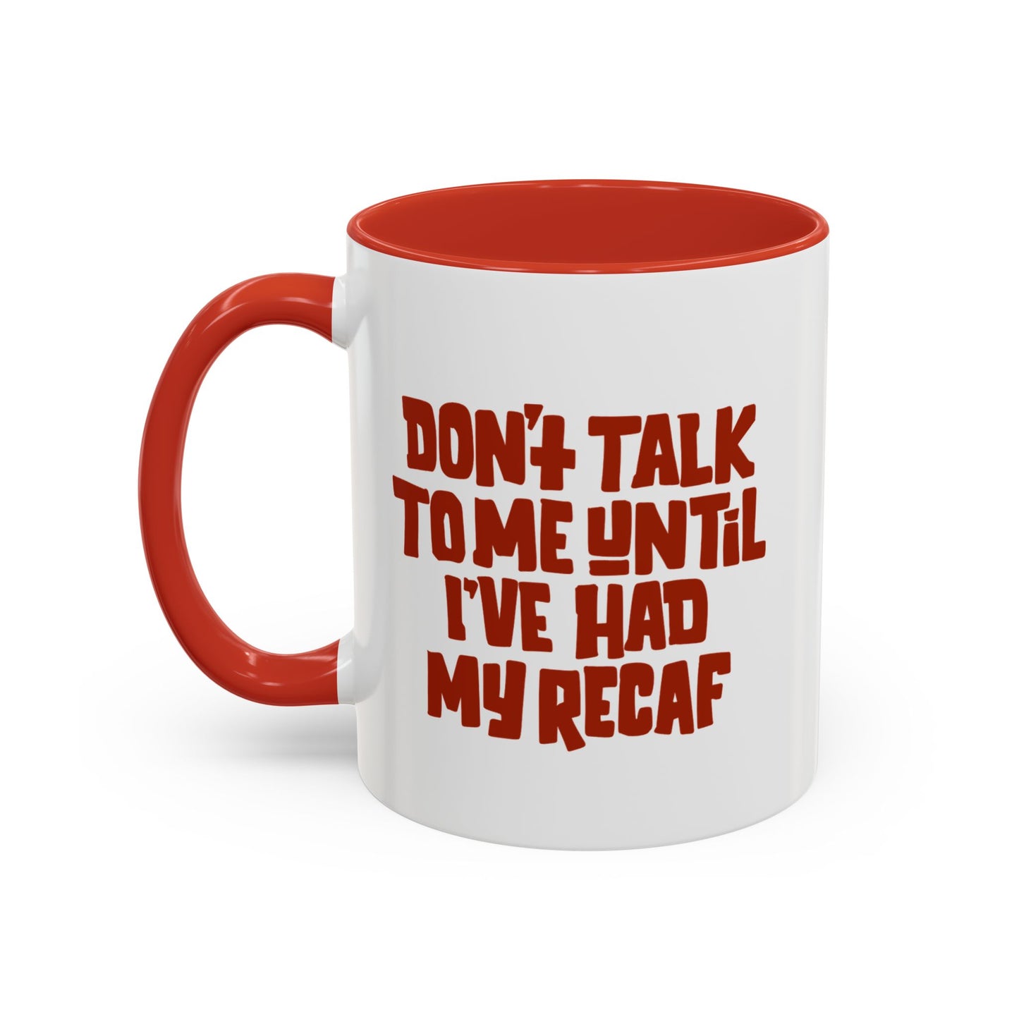 Red Recaf Coffee Mug - Stylish 11 & 15oz Coffee Cup