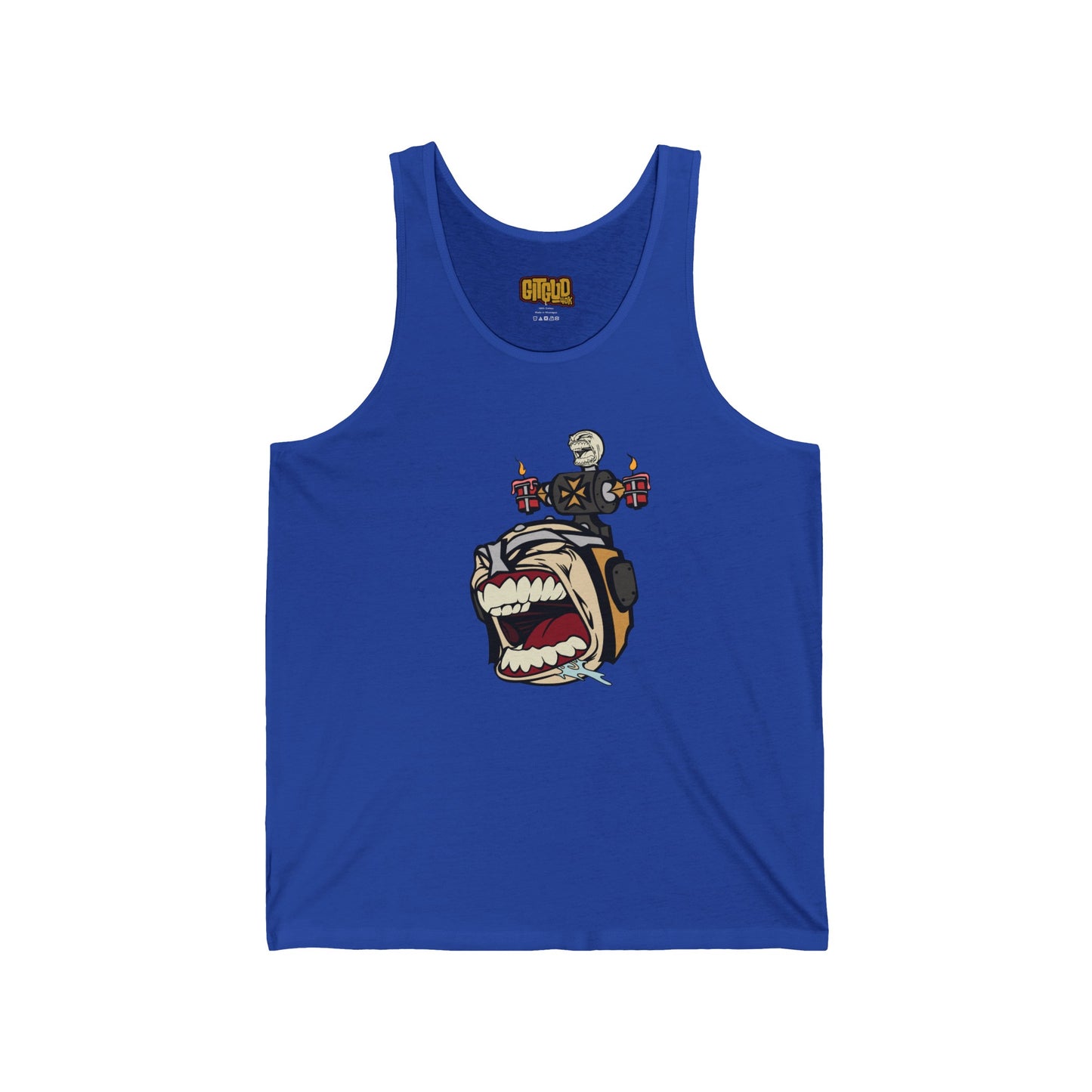 Angry Templar Dude LFG Tank Top for Tabletop RPG and Wargaming