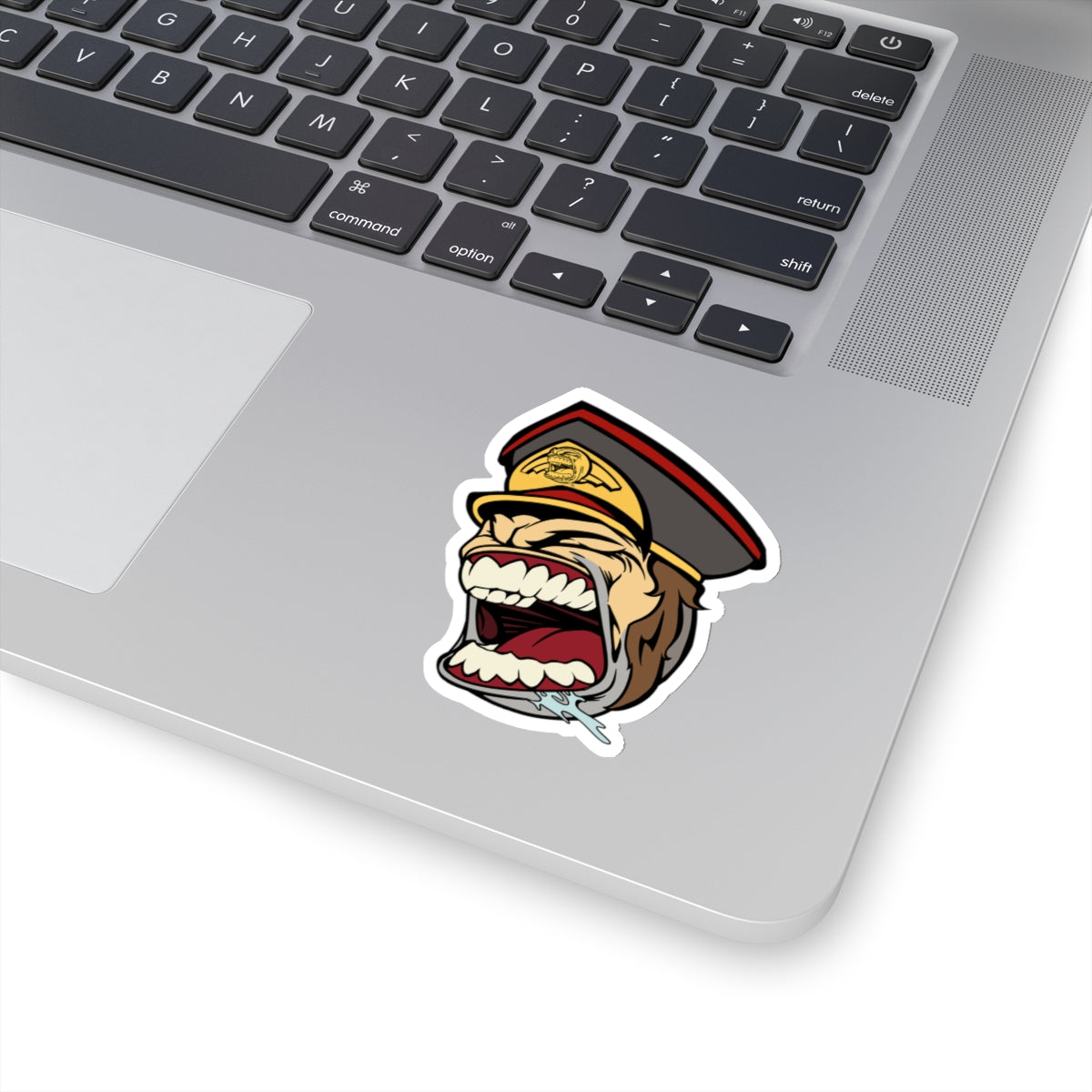 Angry Space Army Officer Dude LFG Sticker for Tabletop RPG and Wargaming