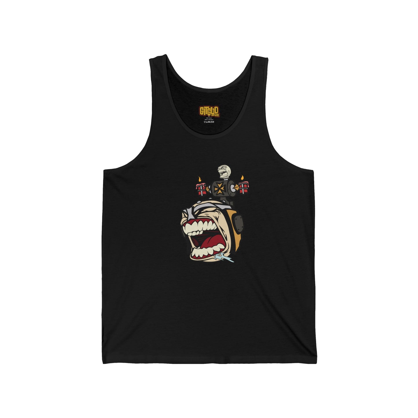 Angry Templar Dude LFG Tank Top for Tabletop RPG and Wargaming