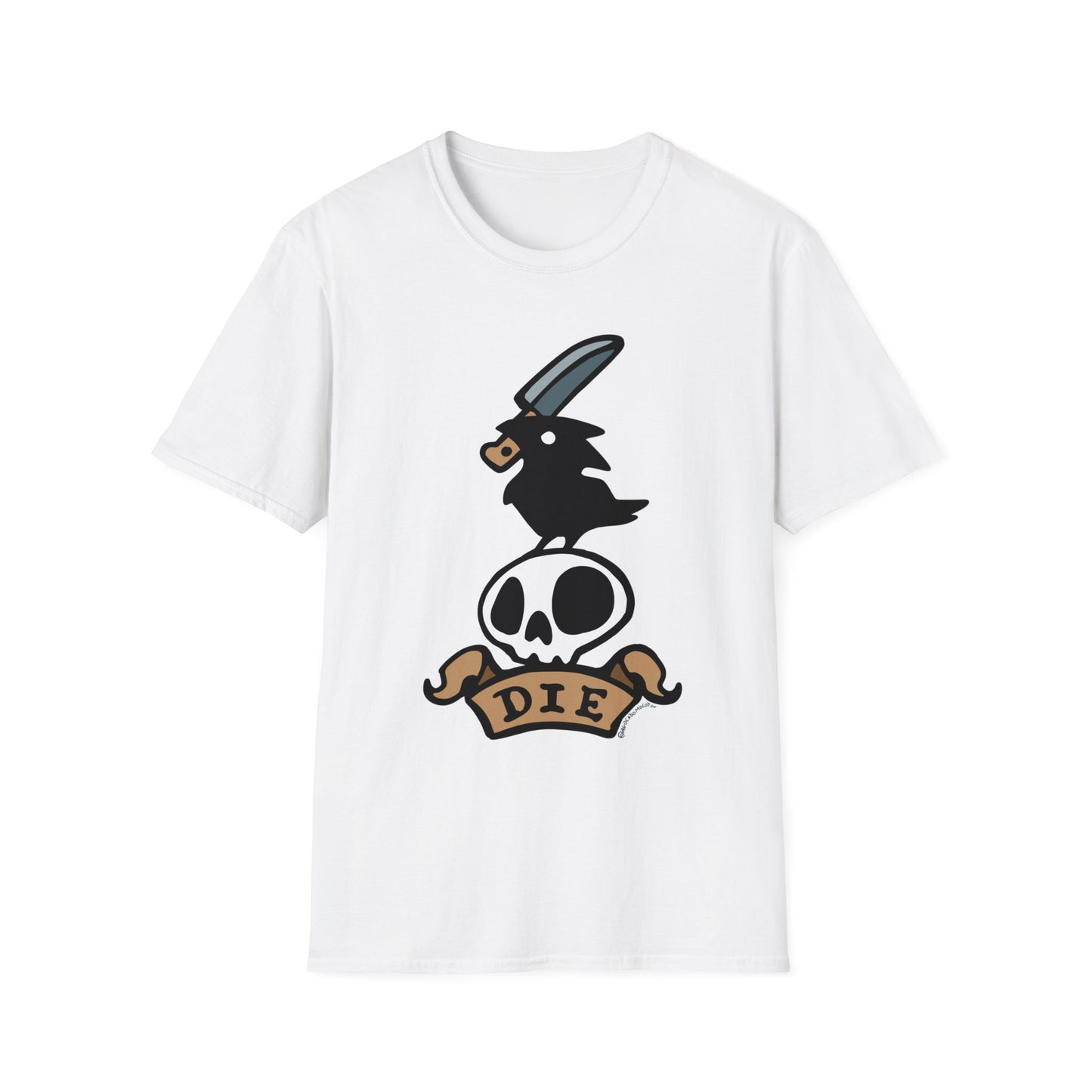 Stabby Crow on a Skull Variant Shirt