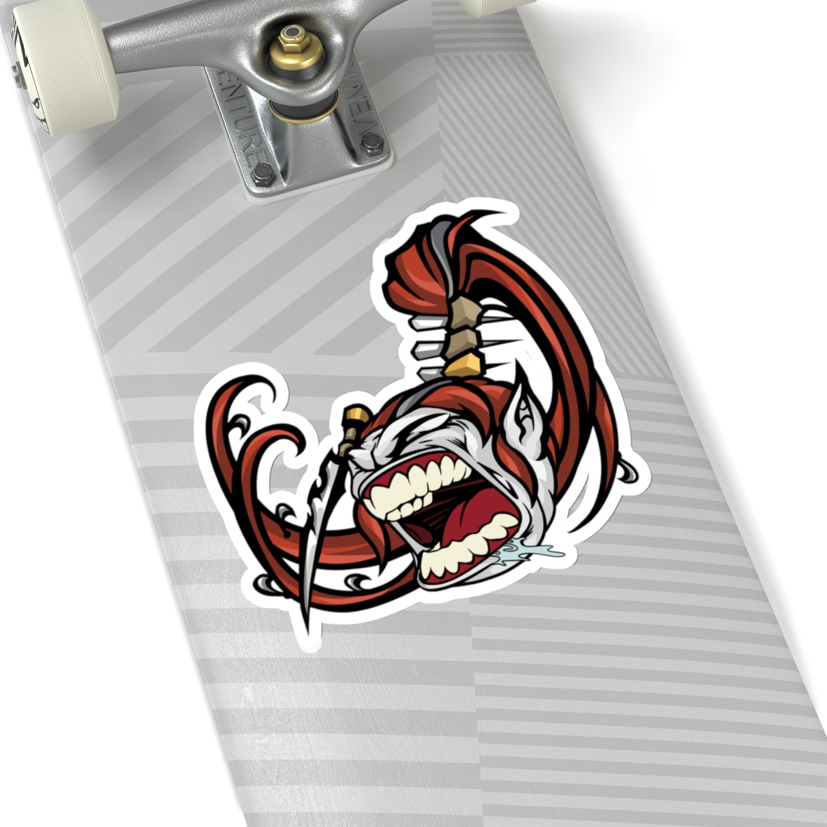 Fabulous Spikey Hair Warrior Sticker