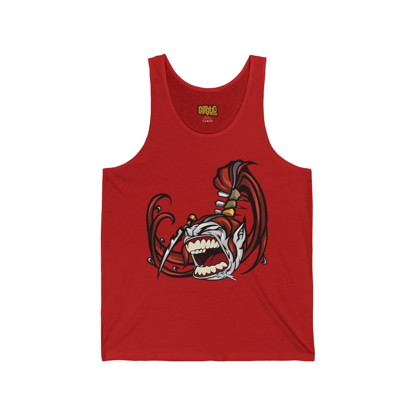 Fabulous Spikey Hair Warrior Tank for Tabletop RPG and Wargaming