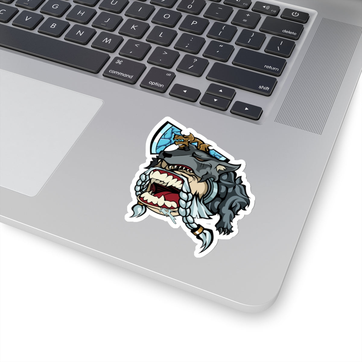 Space Viking Dude LFG Sticker