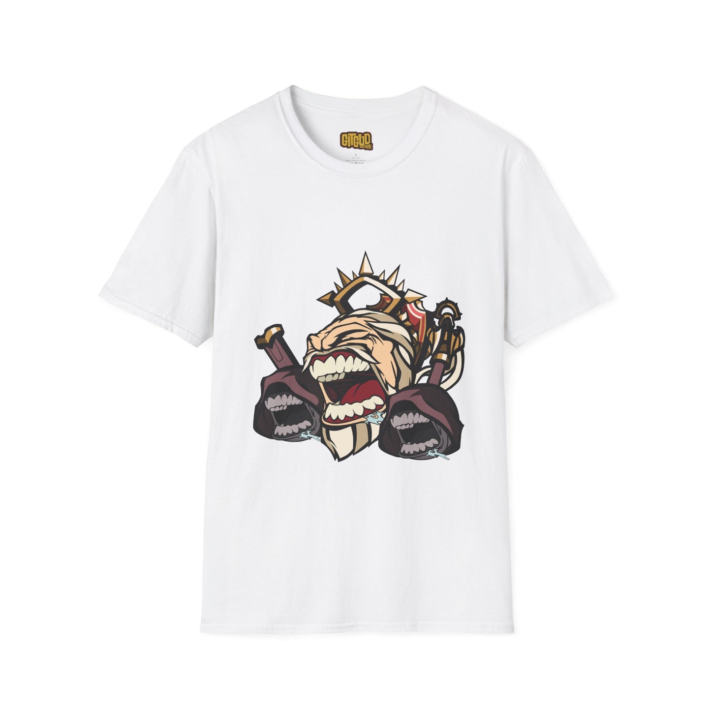 Angry Space King Arthur LFG T-Shirt for Tabletop RPG and Wargaming