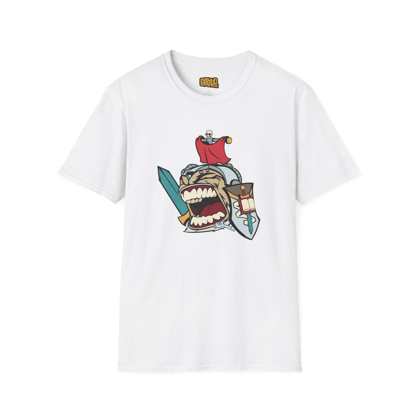 Angry Space Templar Leader LFG T-Shirt for Tabletop RPG and Wargaming